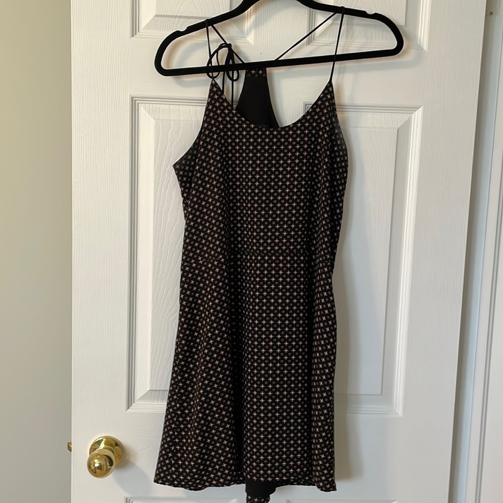 Mini slip dress adjustable straps with flattering back. Excellent new condition